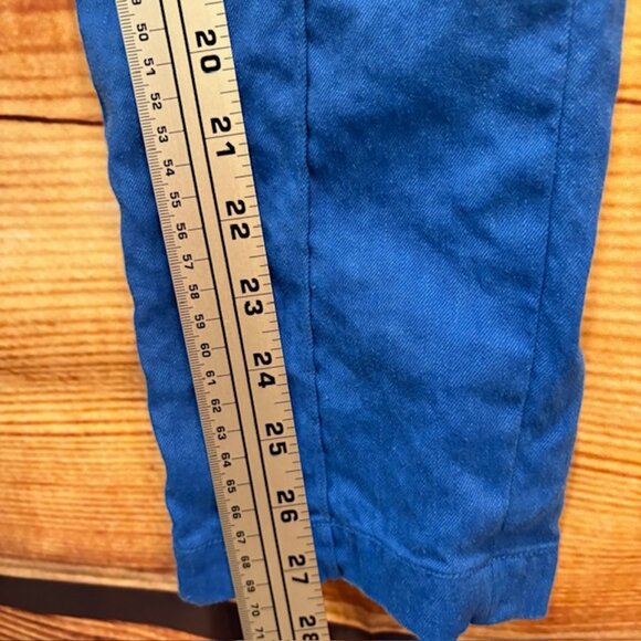 Diane Von Furstenberg Royal Blue Tapered Leg Dress Pants Size 6 - Picture 8 of 11